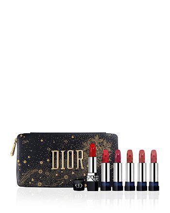 dior limited edition golden nights rouge dior lip color set|Dior red lipstick.